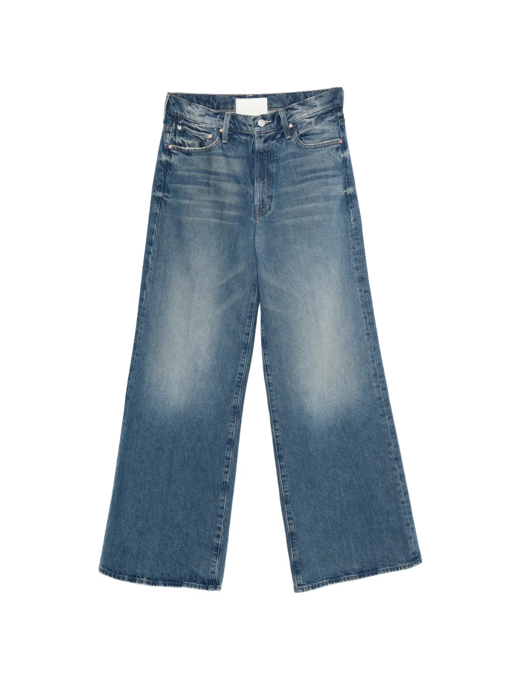 MOTHER The Ditcher Roller raw-hem jeans - Blu