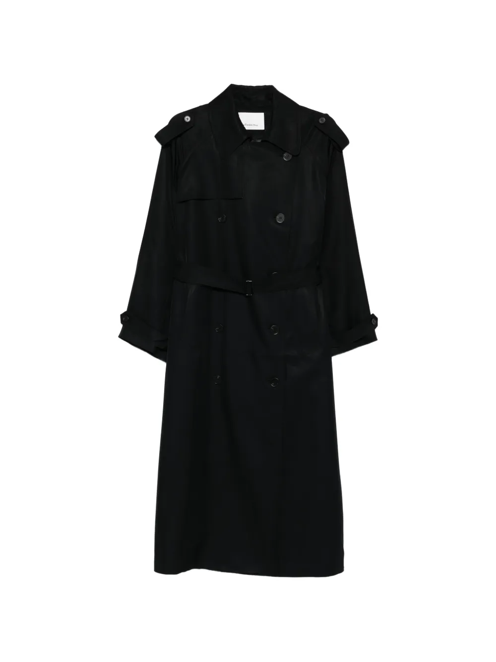The Frankie Shop Veyron belted trench coat - Nero