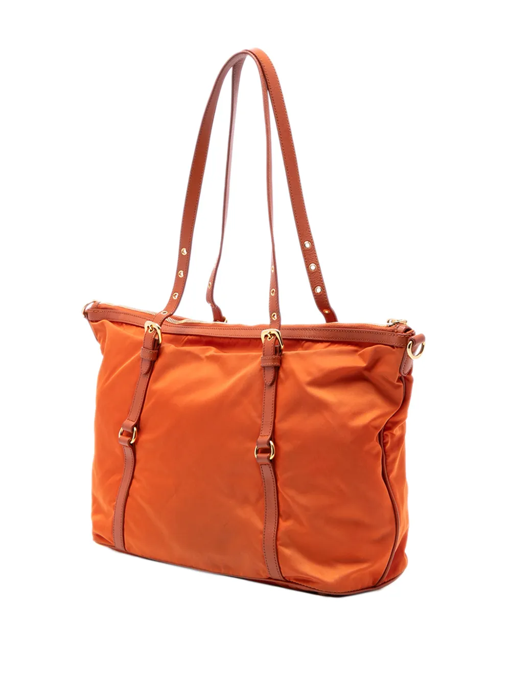 2010-2025 Saffiano Trimmed Tessuto Satchel
