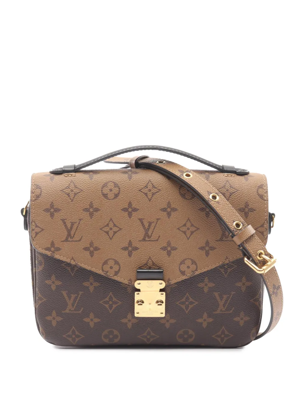 Louis Vuitton Pre-Owned 2021-2025 Monogram Reverse Pochette Metis satchel - Marrone