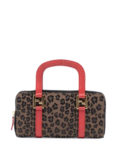 Fendi Pre-Owned tote de lona con estampado de leopardo del siglo XX