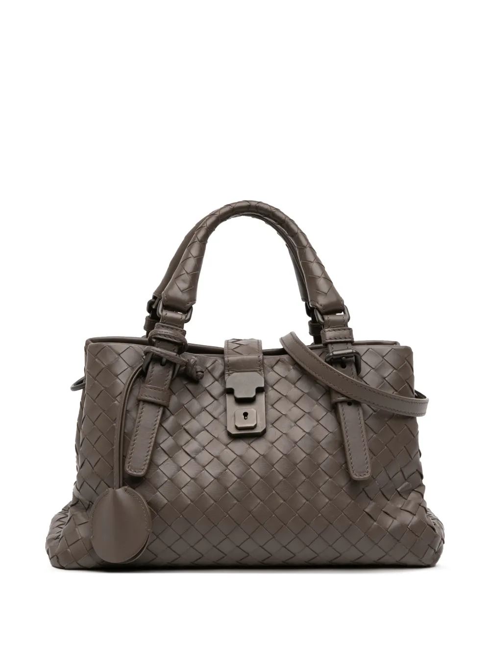 Bottega Veneta Pre-Owned 2012-2025 Mini Nappa Intrecciato Roma satchel - Marrone