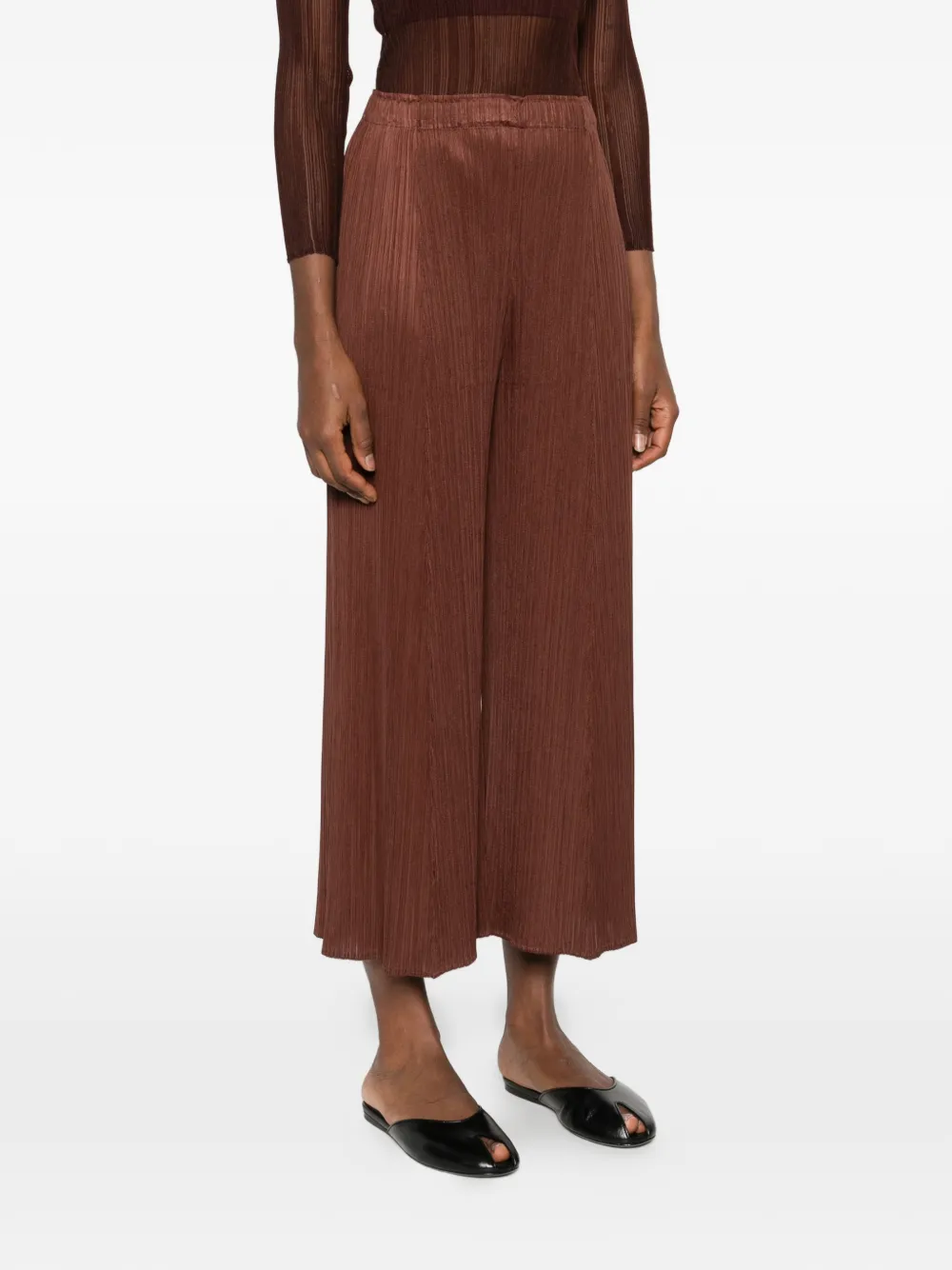  Pleats Please Issey Miyake Plissé Trousers - Brown 