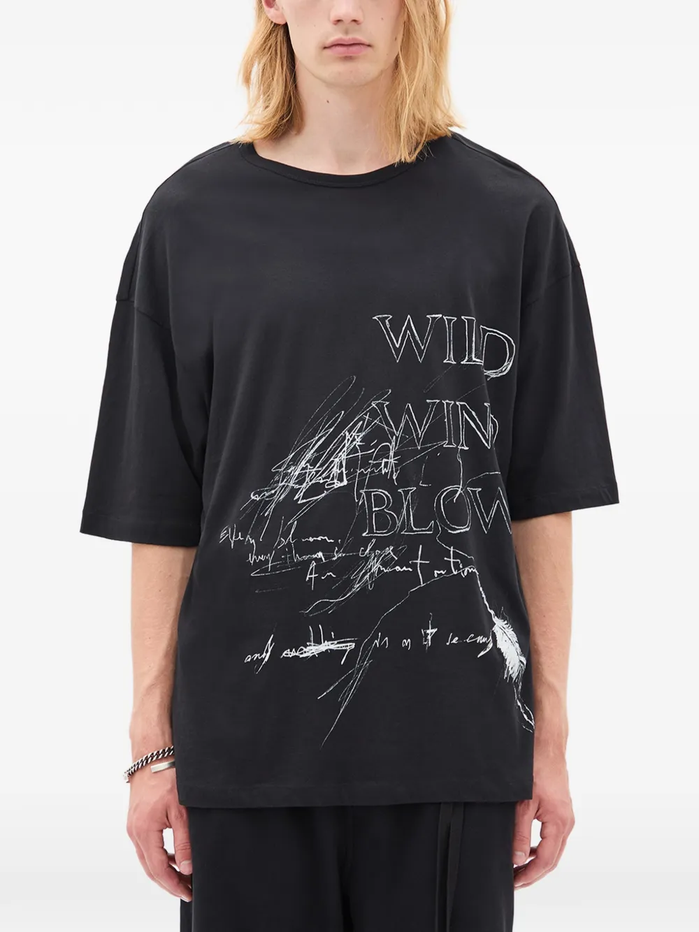 Ann Demeulemeester T-shirt Dieter - Nero