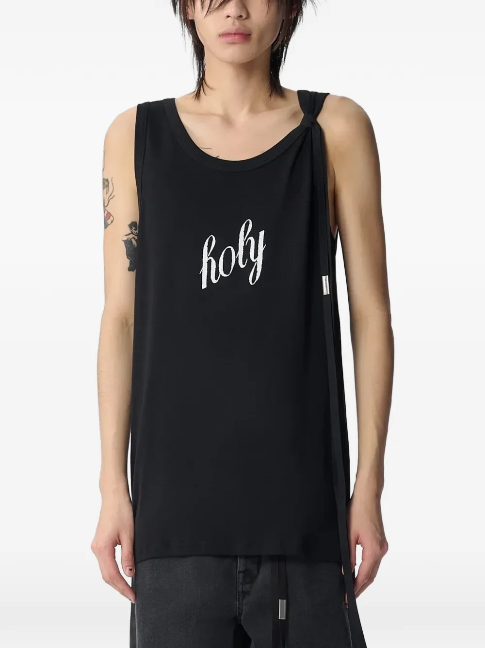 Ann Demeulemeester Seva Trägershirt - Schwarz