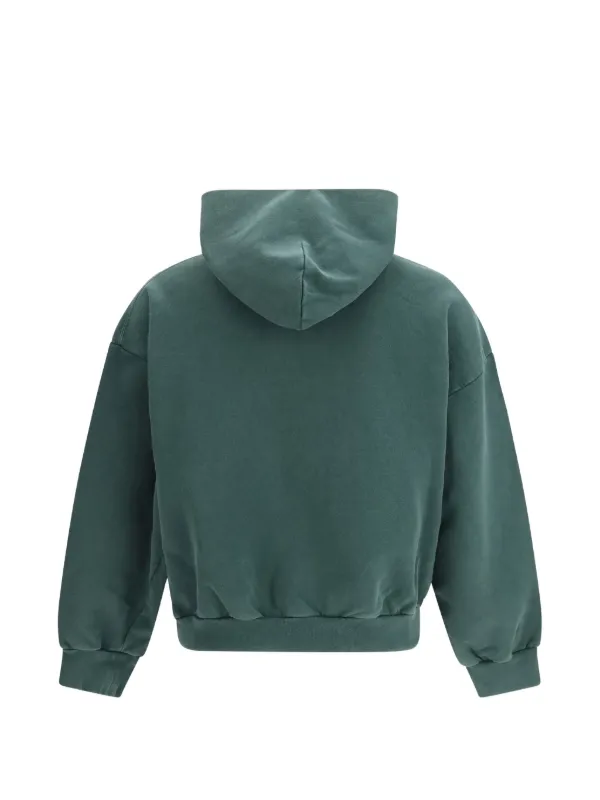 Balenciaga zip-up Hooded Sweater | Green | FARFETCH