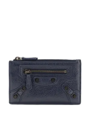 sacai × PORTER leather wallet Porter × Sacai sacai x Porter Leather Navy Bifold Zipper Wallet