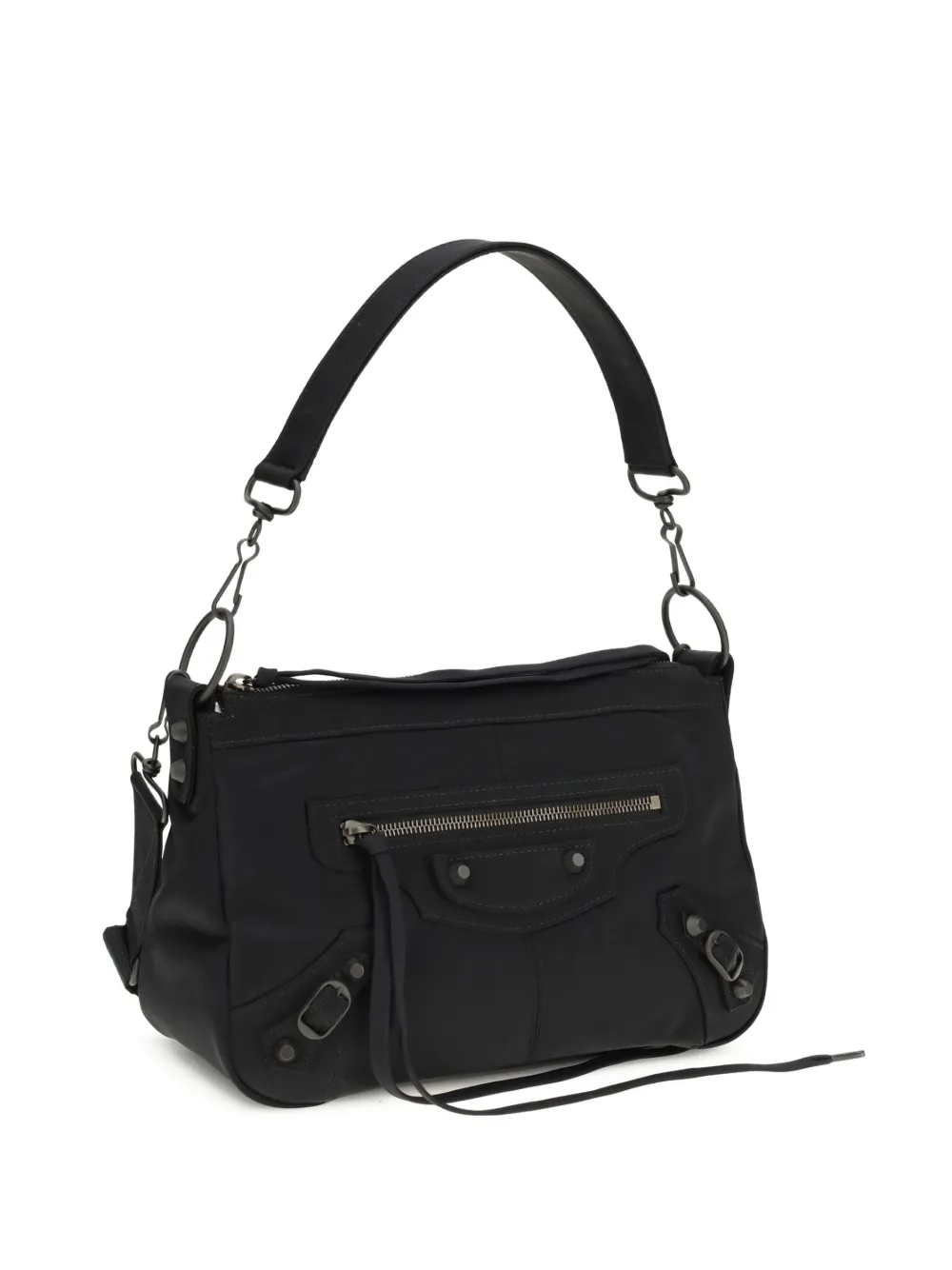 Balenciaga small Le City Moto shoulder bag - Zwart