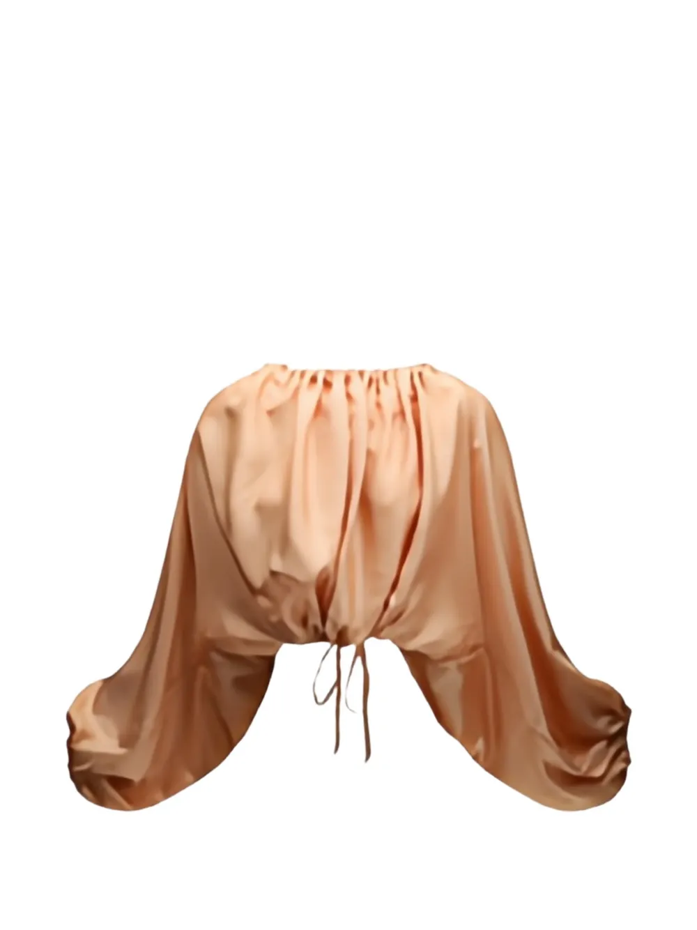 Di Stavnitser Paloma bishop-sleeve drawstring-fastening blouse - Rosa