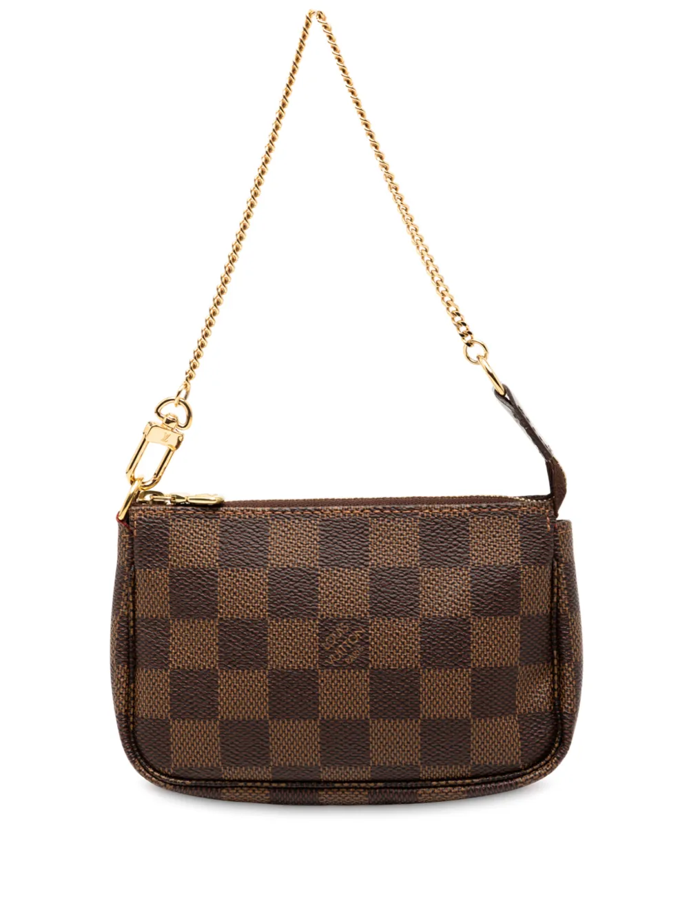 Louis Vuitton Pre-Owned 2011 Damier Ebene Mini Pochette Accessoires handbag - Marrone