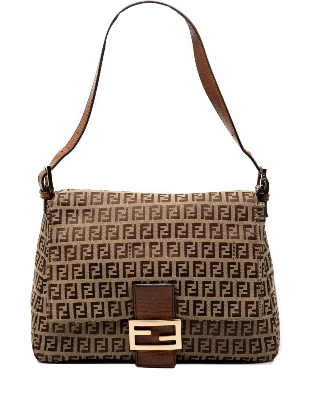 Fendi Pre-Owned 2010-2025 Zucchino Canvas Mamma Forever shoulder bag - Marrone