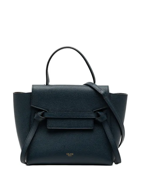 Celine Pre-Owned Borsa a tracolla Belt Bag Nano in pelle di vitello pieno fiore 2019