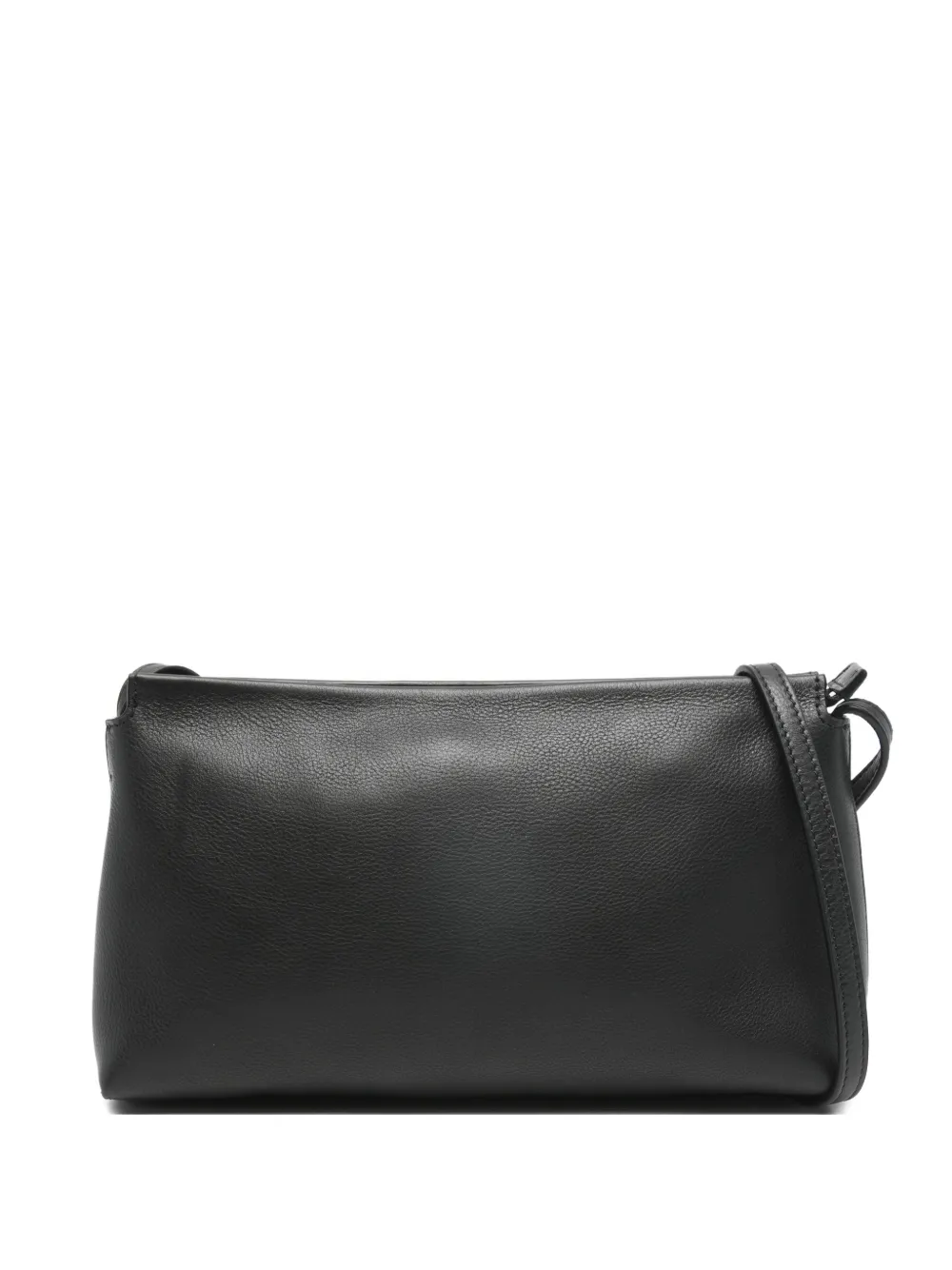 The Row zip-fastening logo-detail shoulder bag - Nero