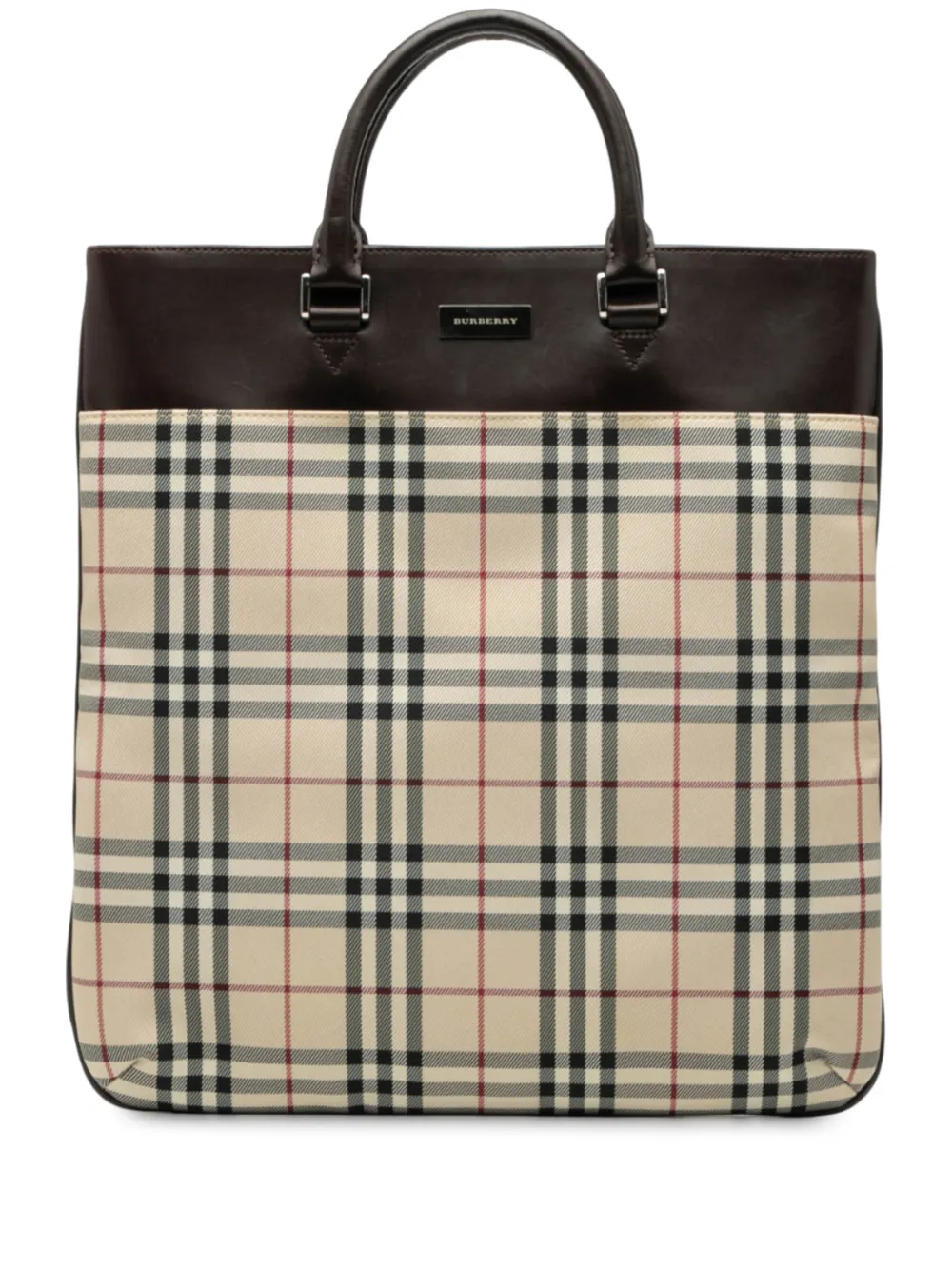 Burberry Pre-Owned 2000-2017 House Check Canvas tote bag - Marrone