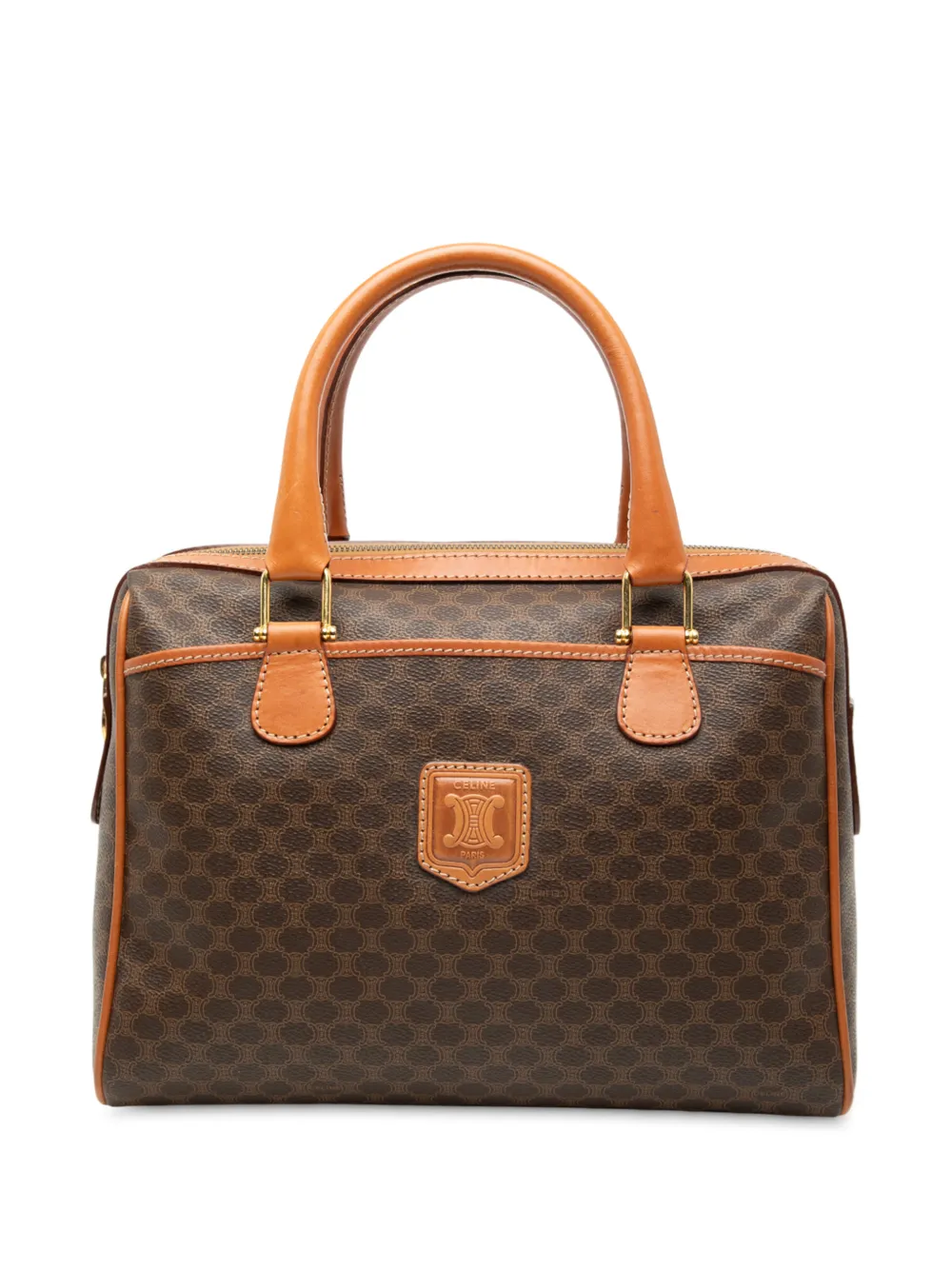 Celine Pre-Owned 1994 Macadam Coated Canvas handbag - Marrone