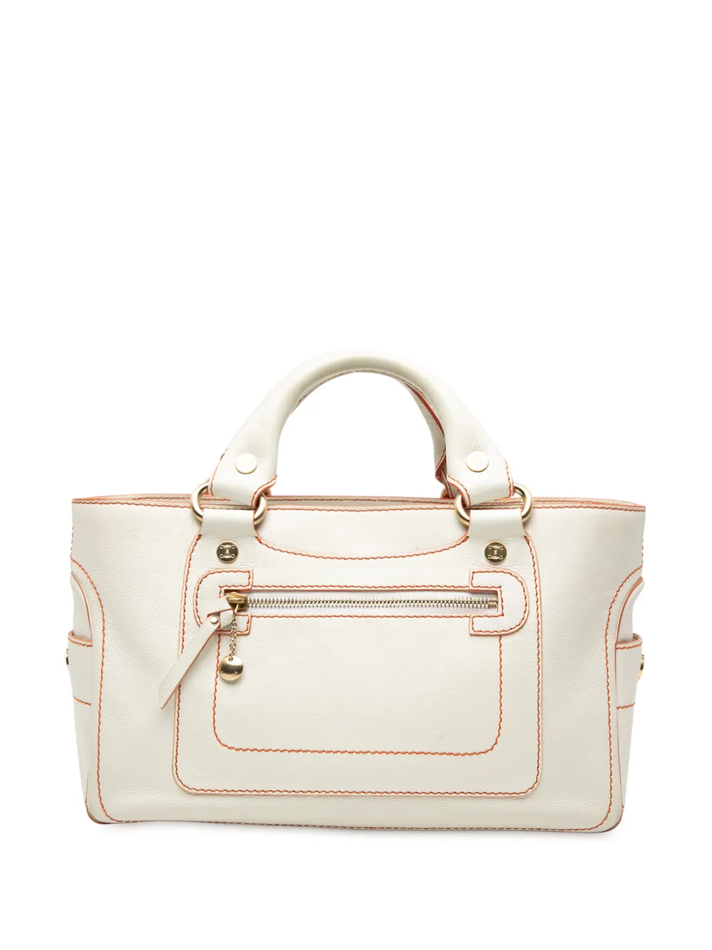 Celine Pre-Owned 2000 Leather Boogie handbag - Bianco