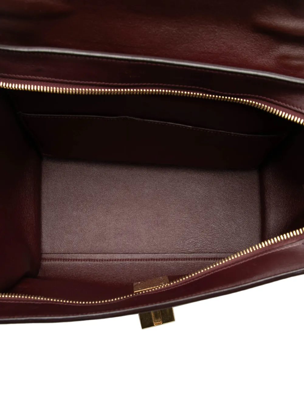 2014 Small Tricolor Leather Trapeze Satchel