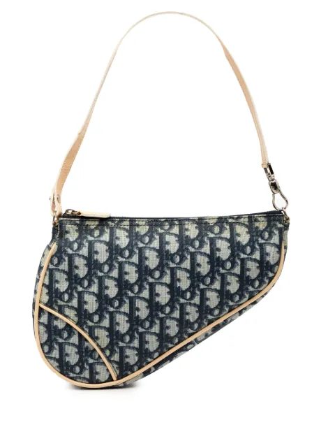 Christian Dior Pre-Owned 2002 Mini Diorissimo Coated Canvas Saddle Pochette shoulder bag