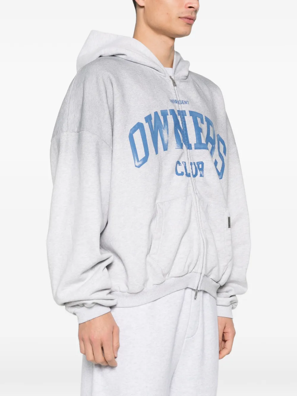Represent Hoodie met rits Grijs