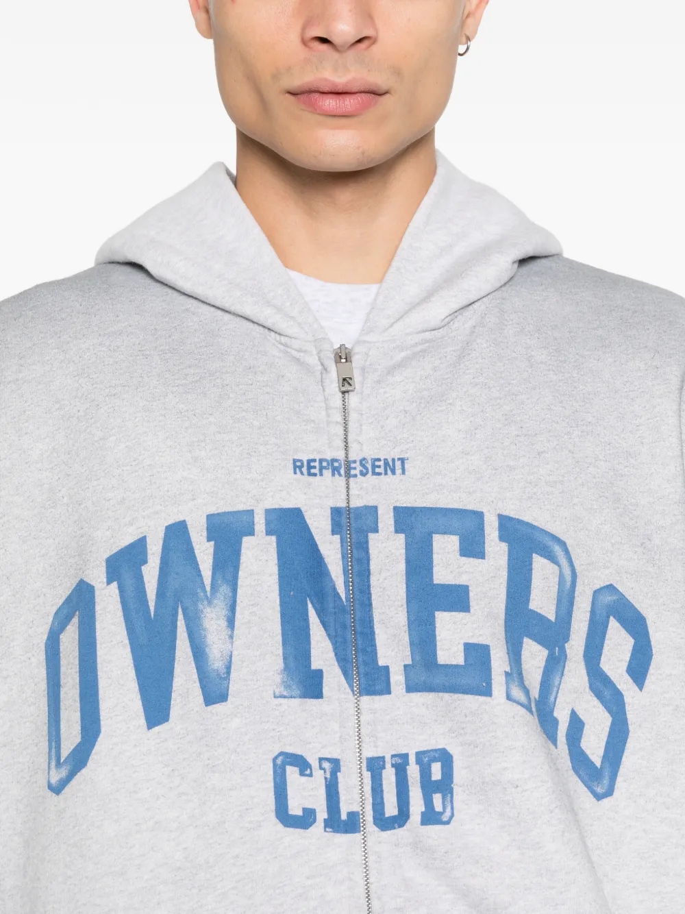 Represent Hoodie met rits Grijs