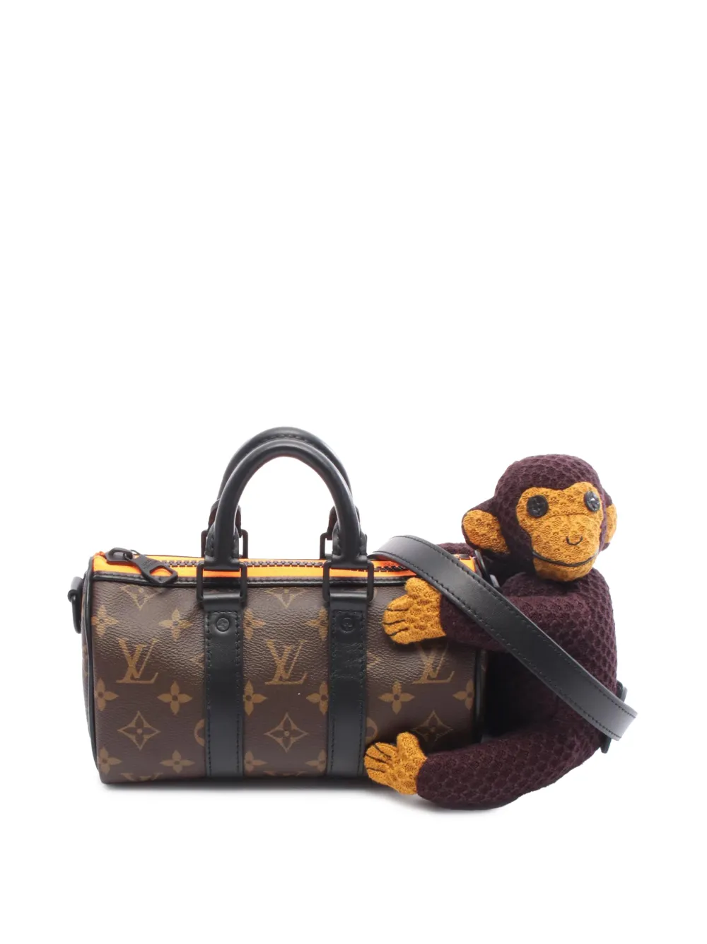 Louis Vuitton Pre-Owned 2021-2025 Monogram LV Friend Monkey Keepall Bandouliere XS satchel - Brown