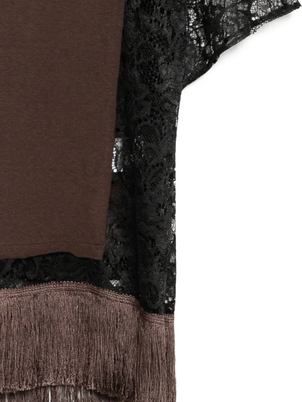 Undercover T-shirt met ronde hals Bruin