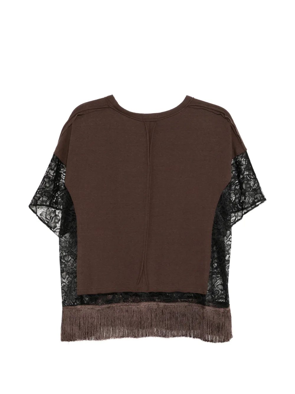 Undercover T-shirt met ronde hals Bruin