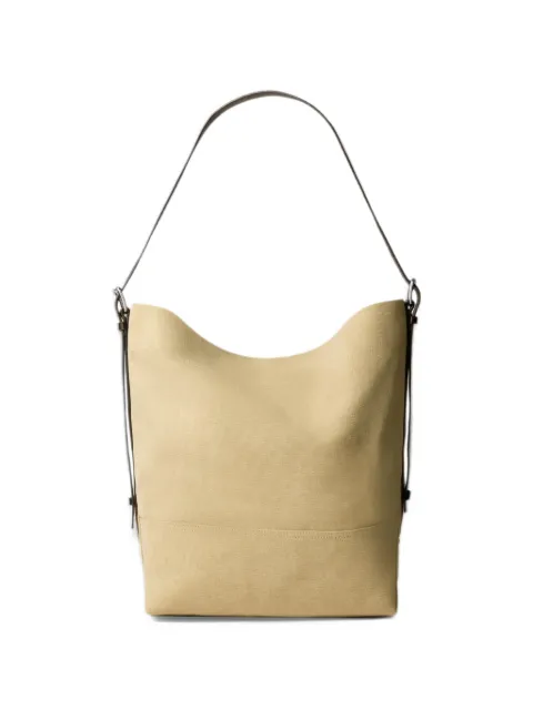 LEMAIRE belted tote bag in cotton canvas