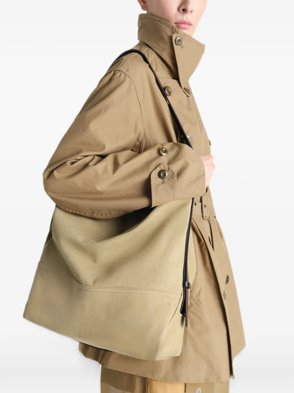 LEMAIRE Schoudertas met ceintuur Beige