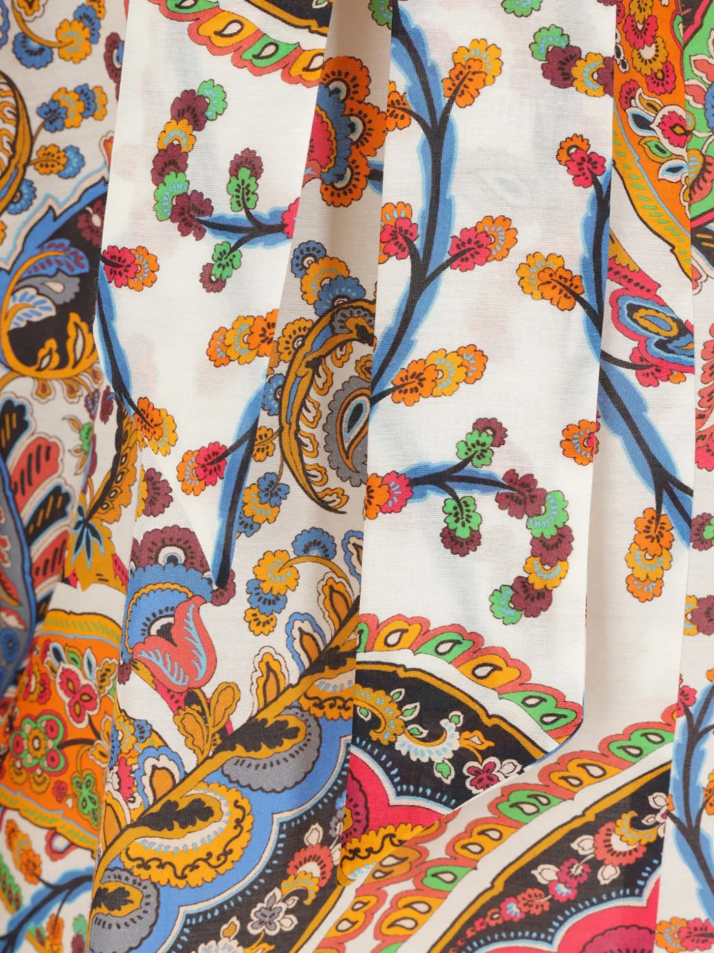  Etro Paisley Ruffle Blouse - Neutrals 
