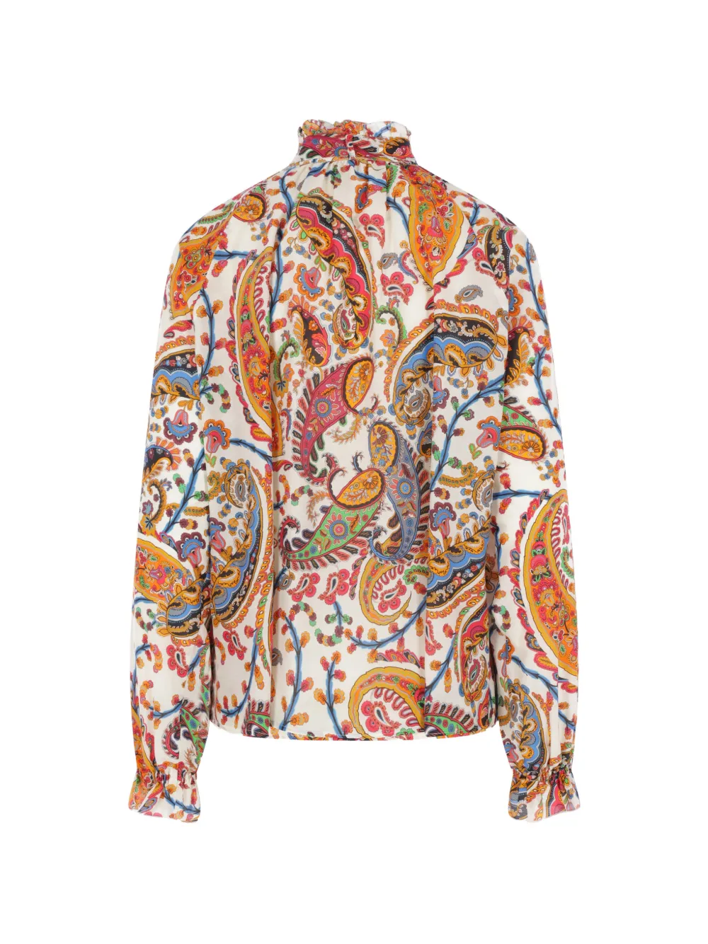  Etro Paisley Ruffle Blouse - Neutrals 
