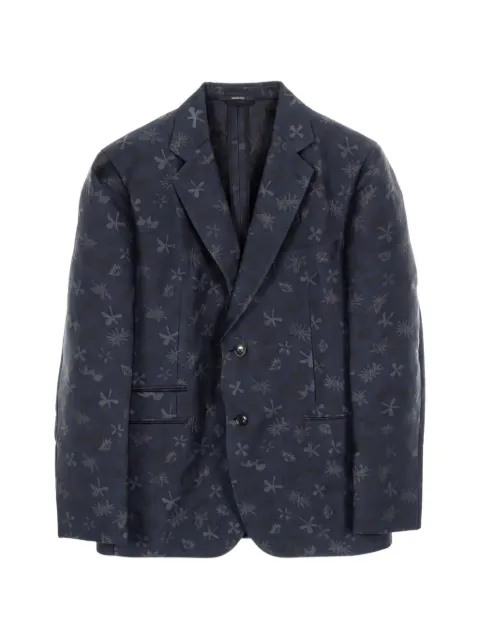 Hermès Pre-Owned 2010s floral-pattern blazer