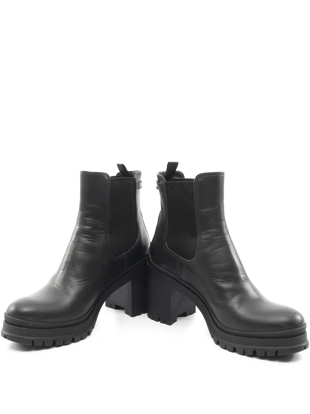 Prada Pre-Owned 2000s leather chelsea boots - Zwart