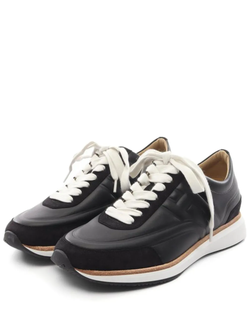 Hermès Pre-Owned 2020s Easy leather sneakers - Nero