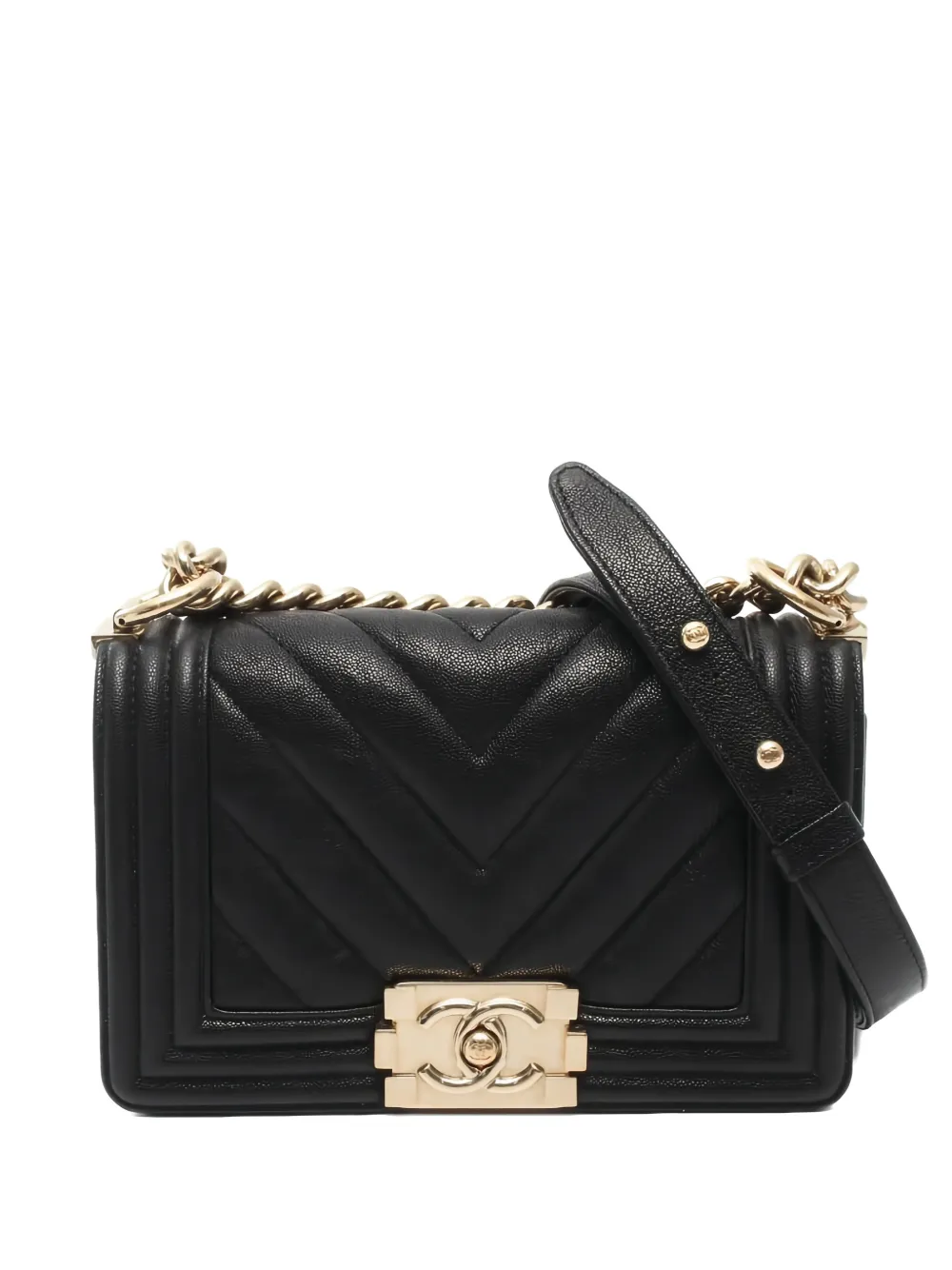 CHANEL Pre-Owned 2019 small Boy chain-strap shoulder bag - Nero