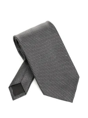 TOM FORD チェック ネクタイ | グレー | FARFETCH JP