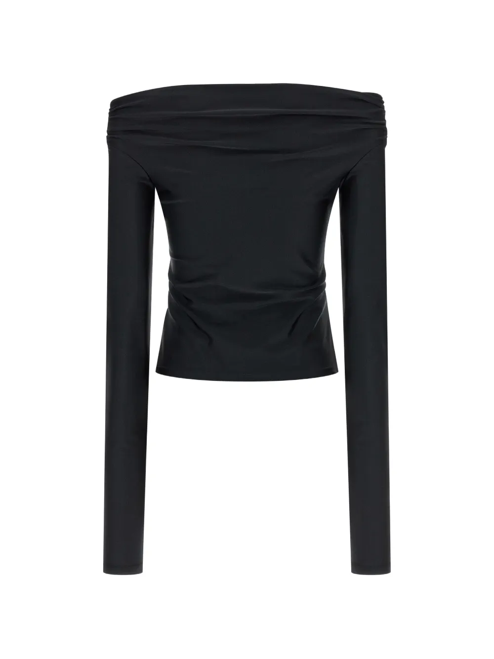 THE ANDAMANE off-the-shoulder long-sleeved top - Zwart