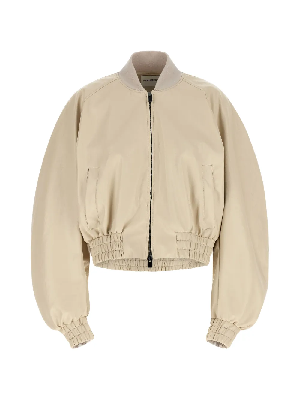 THE ANDAMANE grained sierra bomber jacket - Toni neutri