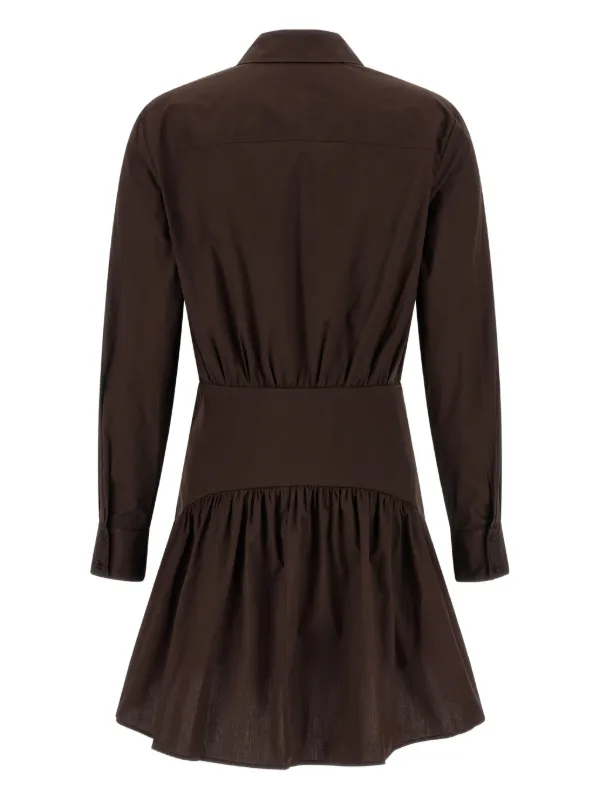 gathered short dress Edikted Kinsley Asymmetric Gathered Mini Dress - White