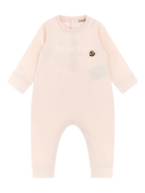 Moncler Enfant mameluco con parche del logo