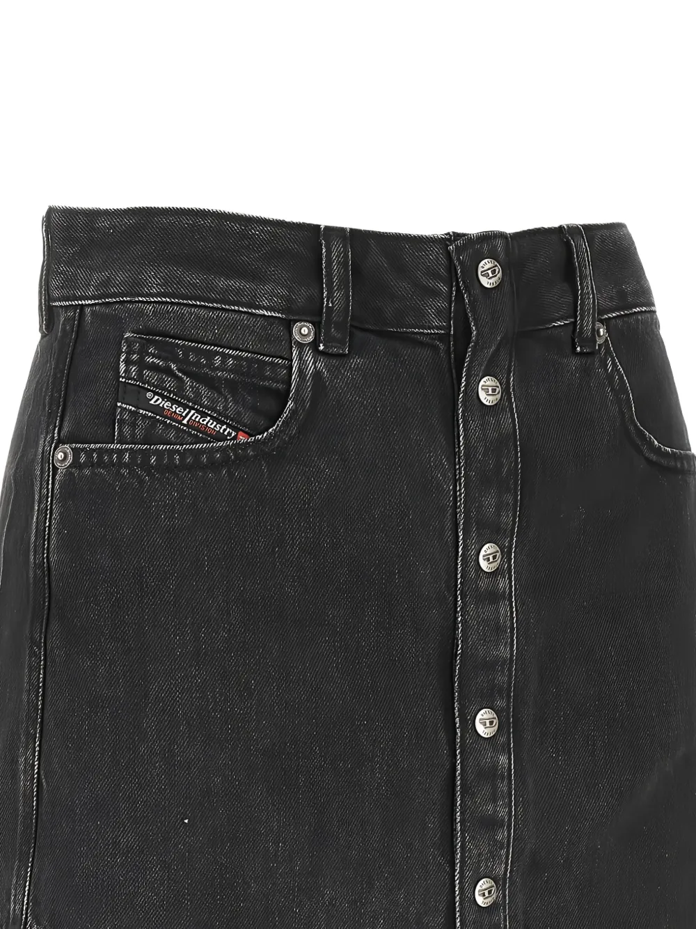 Diesel buttoned denim skirt - Zwart