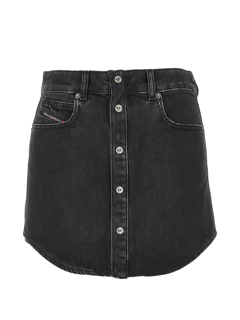 Diesel buttoned denim skirt - Nero