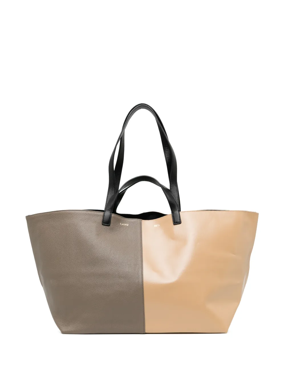 Cahu colourblock tote bag
