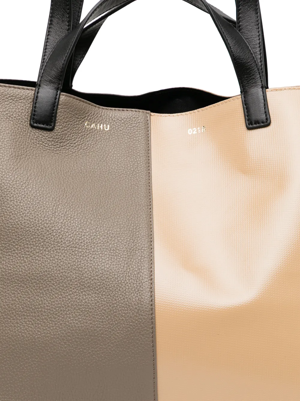Cahu Shopper met colourblocking Beige