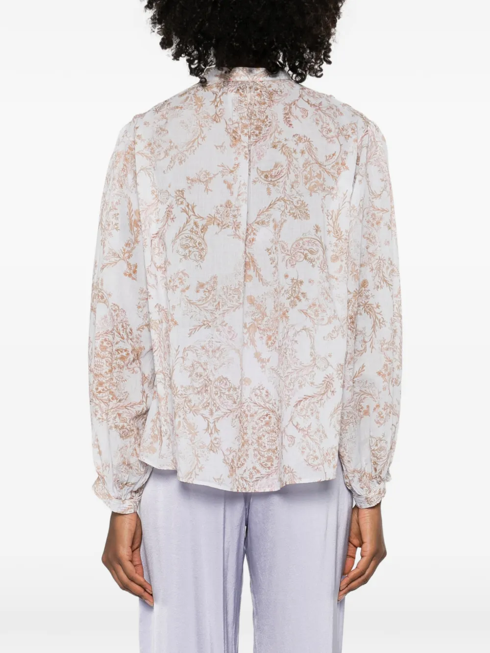 Forte Blouse met bloemenprint Roze