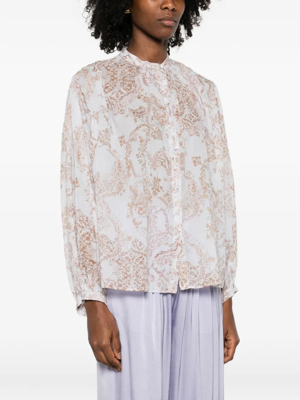 Forte Blouse met bloemenprint Roze
