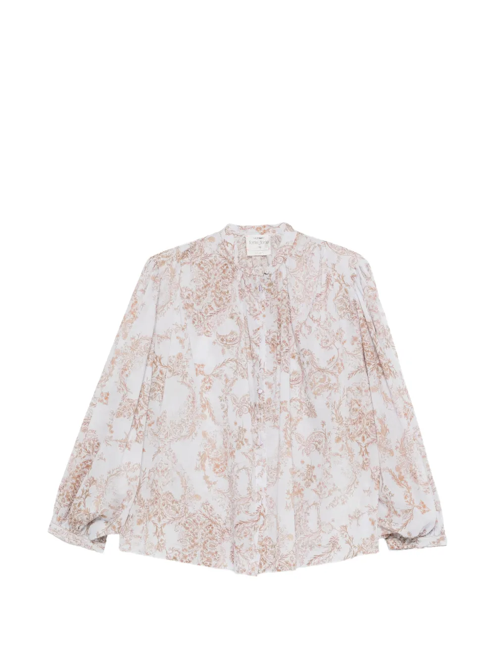 Forte Forte floral-detail long-sleeve shirt - Rosa