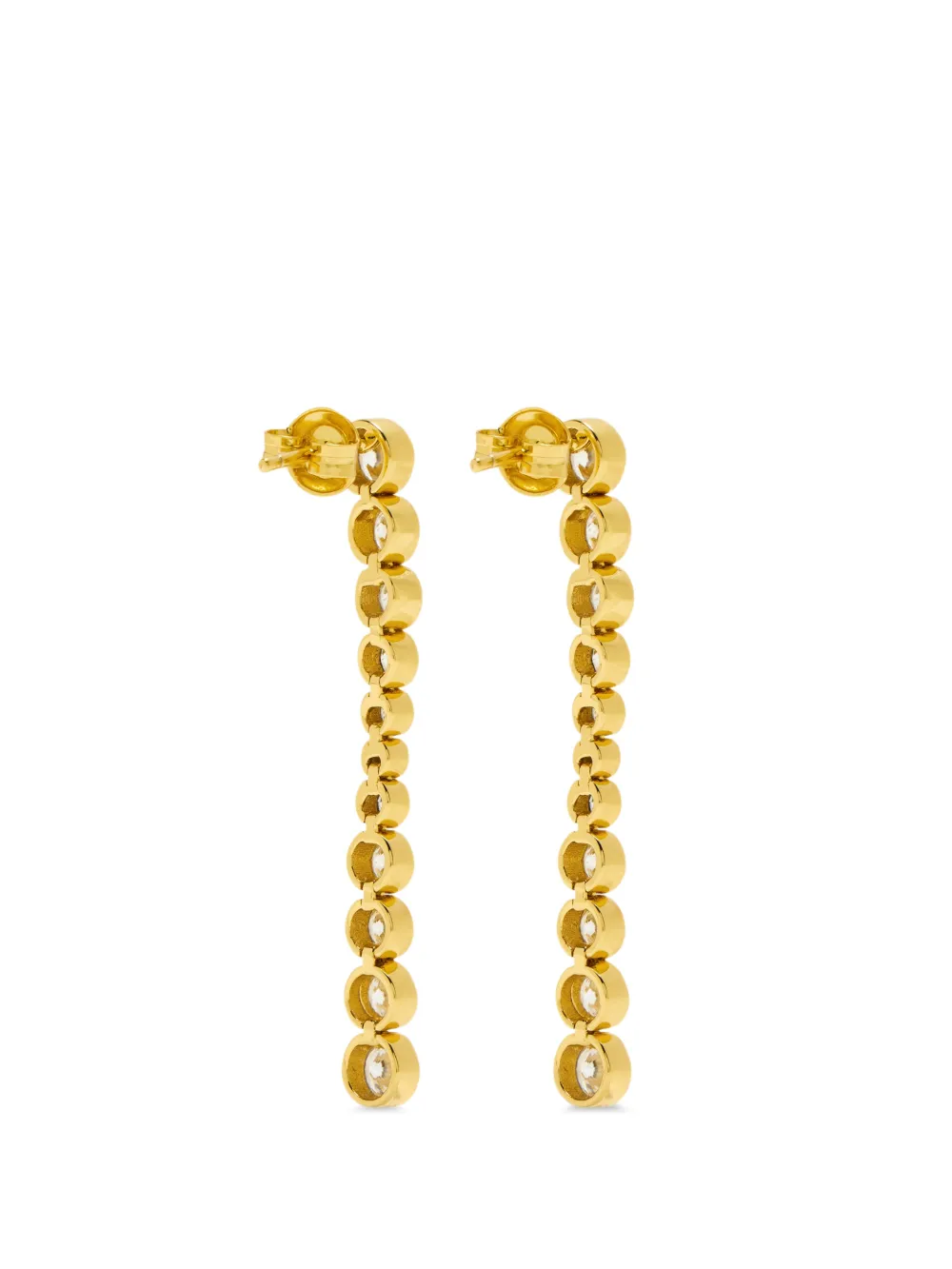  Ragbag Studio Oda Cubic-zirconia Drop Earrings - Gold 