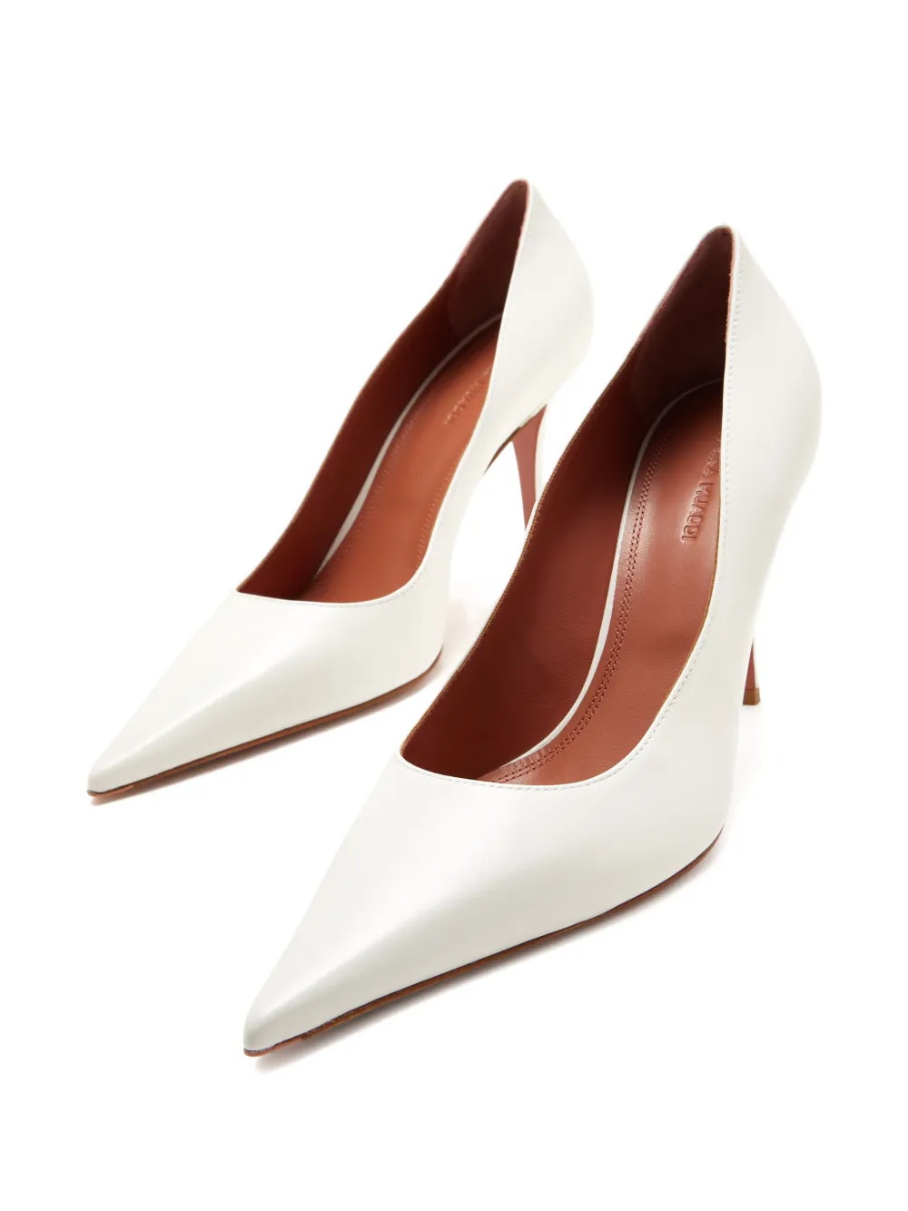 Amina Muaddi Barbara pointed pumps Wit