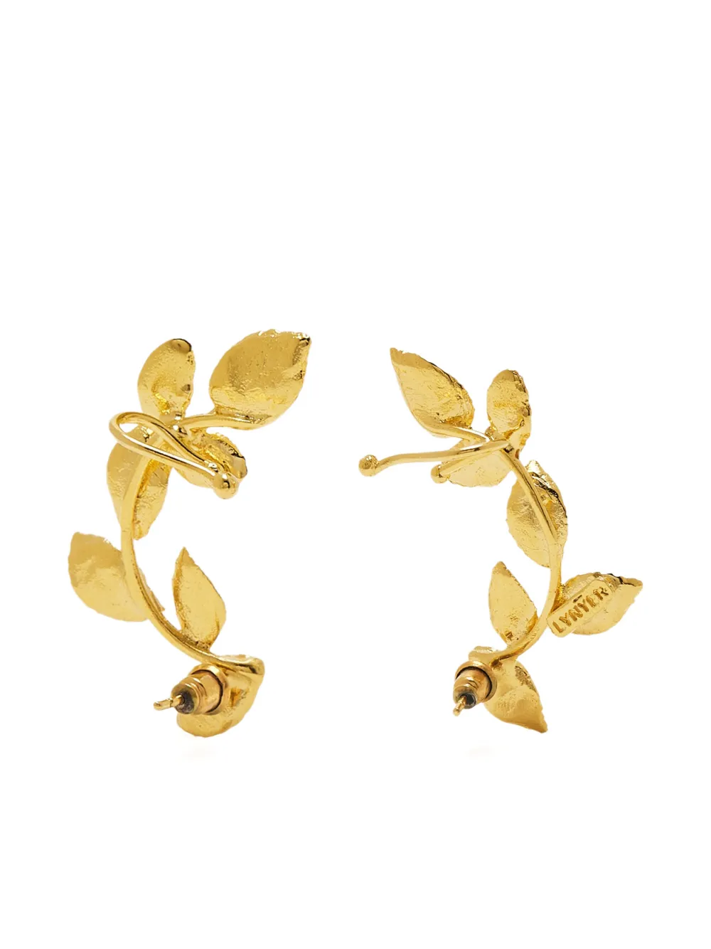 Lynyer Climbing Leaf earrings - Goud